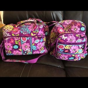 Vera Bradley weekender and Campus Backpack